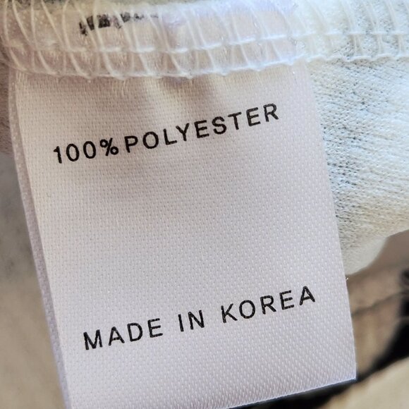 Damee Short Jacket Blazer Black White Geometric Circle Print Art Modern Unique M - Picture 6 of 10